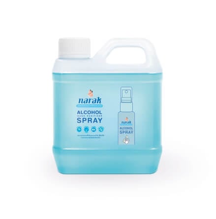 แอลกอฮอล์สเปรย์กลิ่น NARAK FLORAL (สีฟ้าใส) 1000 มล. ซื้อ 1 แถม 1_1